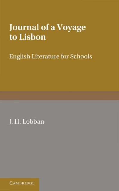 Book cover of: Fielding: 'Journal of a Voyage to Lisbon'. By: John Hay Lobban
