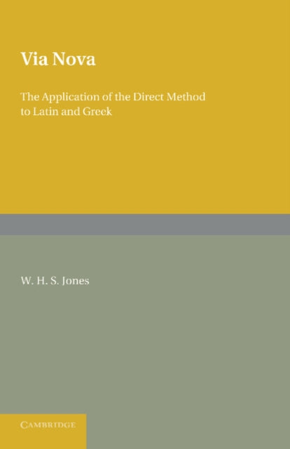 Book cover of: Via Nova. By: W. H. S. Jones