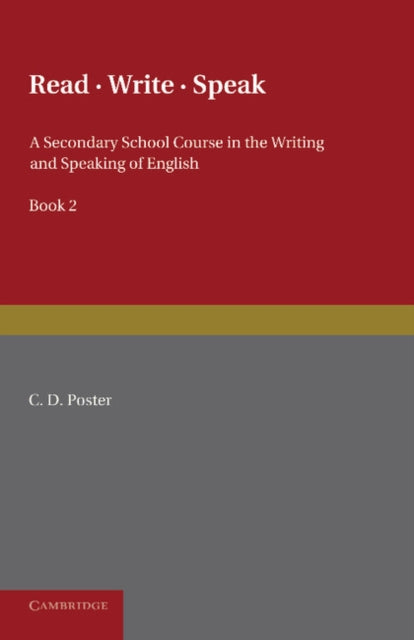 Book cover of: Read Write Speak: Volume 2. By: C. D. Poster