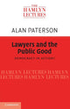 Book cover of: Lawyers and the Public Good. By: Alan Paterson