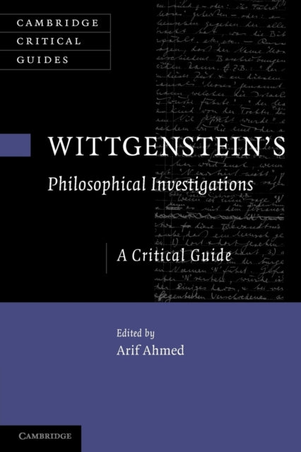 Book cover of: Wittgenstein's Philosophical Investigations