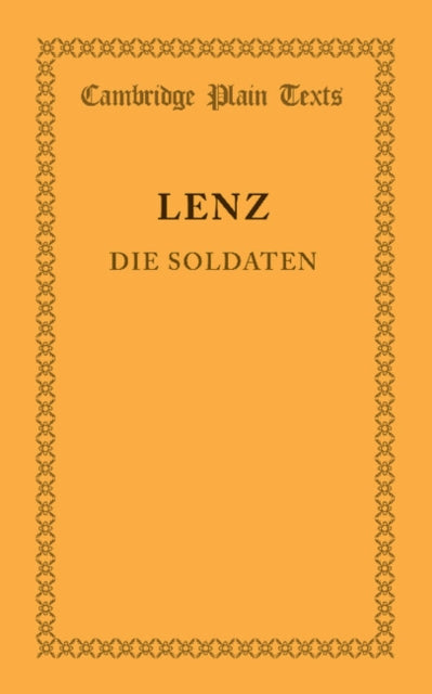 Book cover of: Die Soldaten. By: Jakob Michael Reinhold Lenz