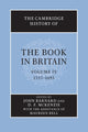 Book cover of: Cambridge History of the Book in Britain: Volume 4, 1557–1695. By: John Barnard