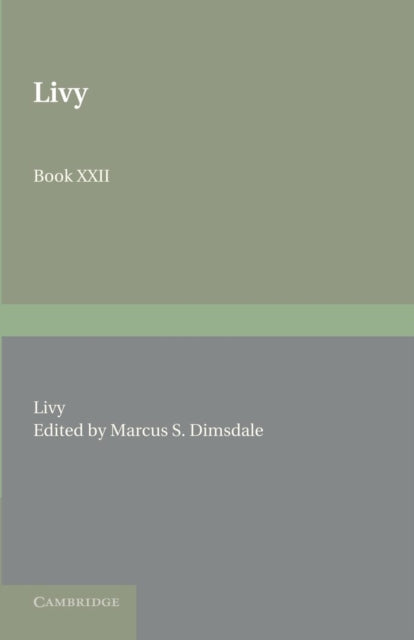 Book cover of: Livy Book XXII. By: Titus Livius