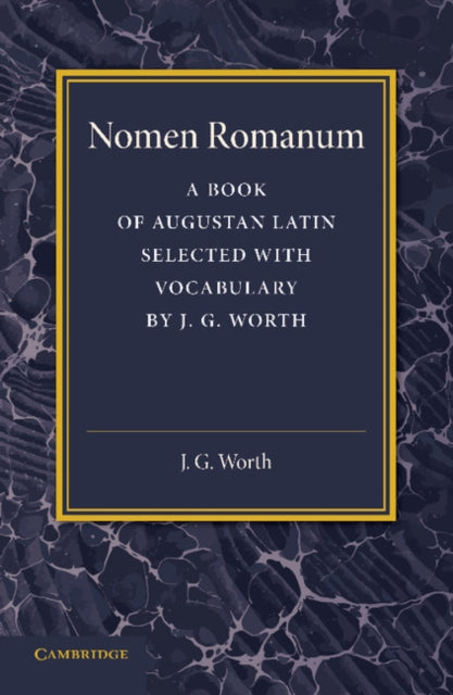 Book cover of: Nomen Romanum. By: J. G. Worth