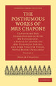 Book cover of: Posthumous Works of Mrs Chapone. By: Hester Chapone