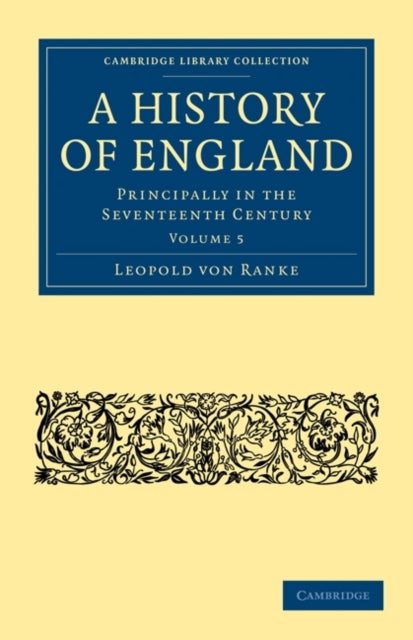 Book cover of: History of England. By: Leopold von Ranke