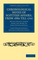 Book cover of: Chronological Notes of Scottish Affairs, from 1680 till 1701. By: Lord John Lauder Fountainhall