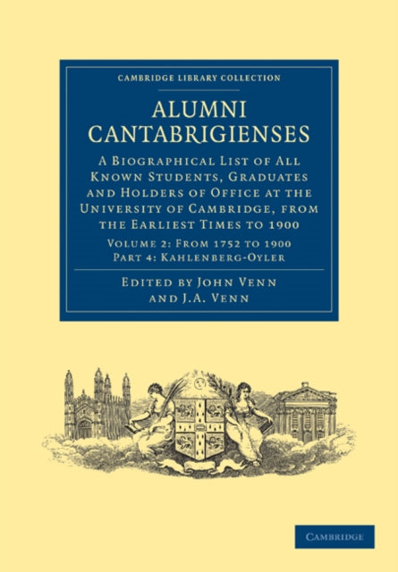 Book cover of: Alumni Cantabrigienses. By: John Venn