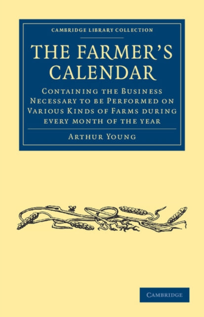 Book cover of: Farmer's Calendar. By: Arthur Young