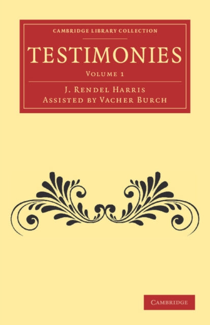 Book cover of: Testimonies: Volume 1