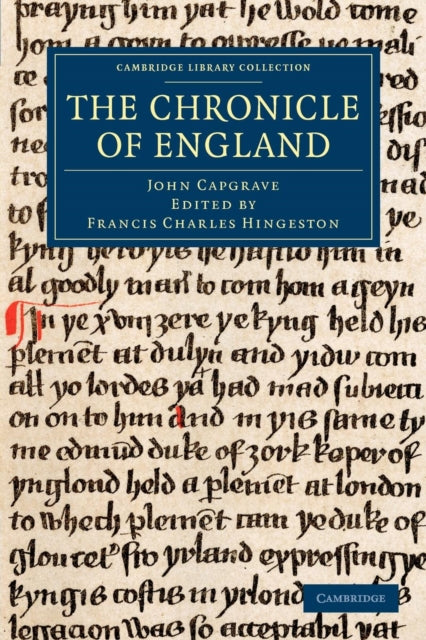 Book cover of: Chronicle of England. By: John Capgrave