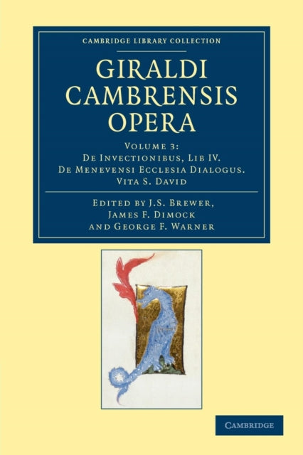 Book cover of: Giraldi Cambrensis opera. By: J. S. Brewer