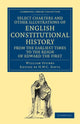 Book cover of: Select Charters and Other Illustrations of English Constitutional History from the Earliest Times to the Reign of Edward the First. By: William Stubbs
