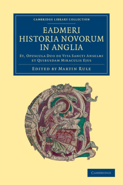 Book cover of: Eadmeri historia novorum in Anglia. By: Eadmer