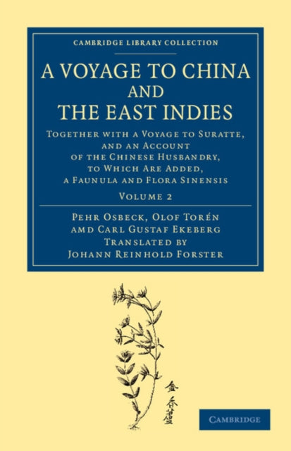 Book cover of: Voyage to China and the East Indies. By: Pehr Osbeck