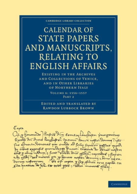 Book cover of: Calendar of State Papers and Manuscripts, Relating to English Affairs. By: Rawdon Lubbock Brown