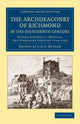 Book cover of: Archdeaconry of Richmond in the Eighteenth Century. By: L. A. S. Butler