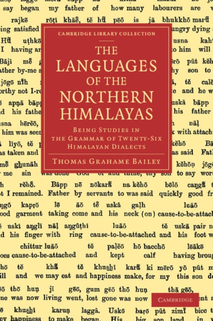 Book cover of: Languages of the Northern Himalayas. By: Thomas Grahame Bailey