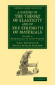 Book cover of: History of the Theory of Elasticity and of the Strength of Materials