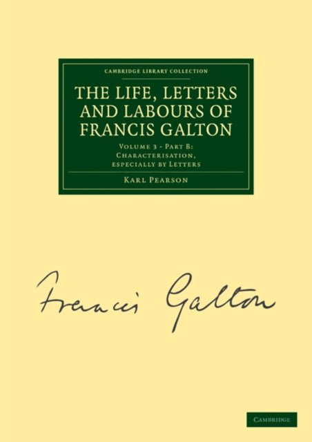 Book cover of: Life, Letters and Labours of Francis Galton. By: Karl Pearson - undifferentiated
