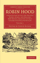 Book cover of: Robin Hood: Volume 1. By: Ritson, Joseph