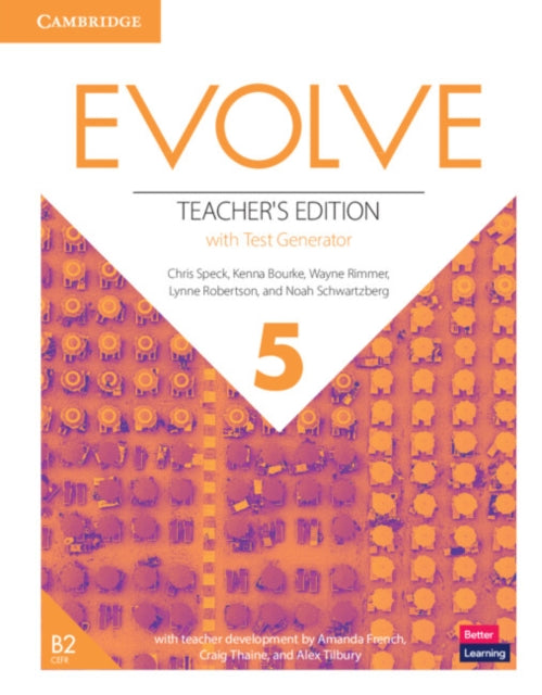 Book cover of: Evolve Level 5 Teacher's Edition with Test Generator. By: Chris Speck