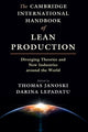 Book cover of: Cambridge International Handbook of Lean Production. By: Thomas Janoski