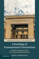 Book cover of: Sociology of Transnational Constitutions. By: Chris Thornhill