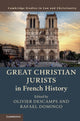 Book cover of: Great Christian Jurists in French History. By: Olivier Descamps