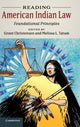 Book cover of: Reading American Indian Law. By: Grant Christensen