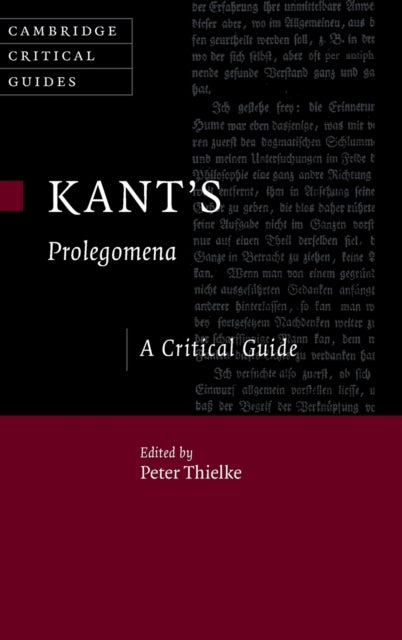 Book cover of: Kant's Prolegomena. By: Peter Thielke