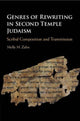 Book cover of: Genres of Rewriting in Second Temple Judaism. By: Molly M. Zahn
