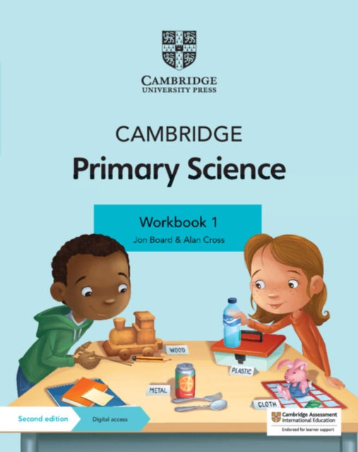 Book cover of: Cambridge Primary Science Workbook 1 with Digital Access (1 Year). By: Alan Cross