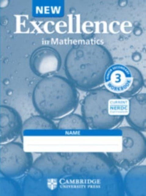 Book cover of: NEW Excellence in Mathematics Workbook JSS3
