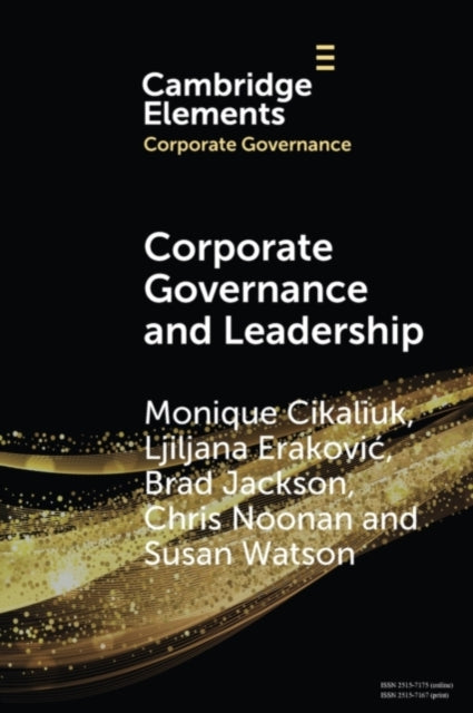 Book cover of: Corporate Governance and Leadership. By: Monique Cikaliuk