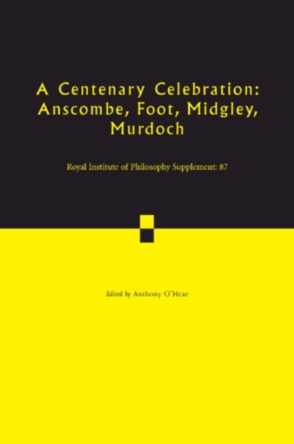 Book cover of: Centenary Celebration: Volume 87. By: Anthony O'Hear