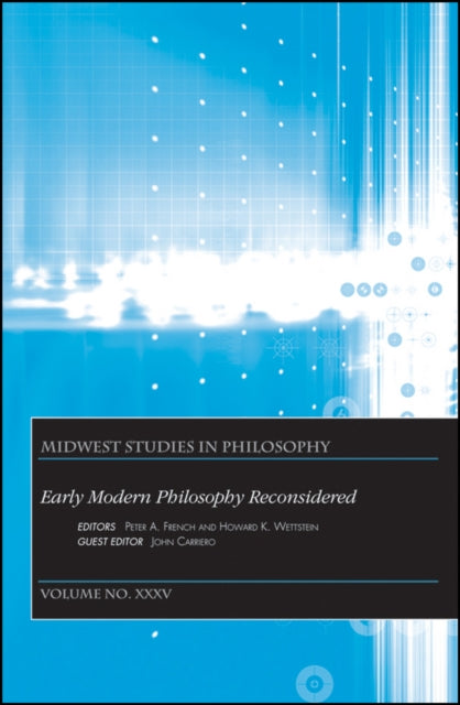 Book cover of: Early Modern Philosophy Reconsidered, Volume XXXV