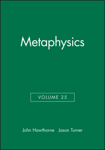 Book cover of: Metaphysics, Volume 25