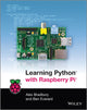 Book cover of: Learning Python with Raspberry Pi