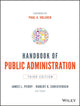 Book cover of: Handbook of Public Administration. By: James L. Perry