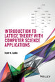 Book cover of: Introduction to Lattice Theory with Computer Science Applications. By: Vijay K. Garg