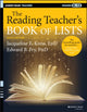 Book cover of: Reading Teacher's Book of Lists. By: Jacqueline E. Kress