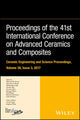 Book cover of: Proceedings of the 41st International Conference on Advanced Ceramics and Composites, Volume 38, Issue 3. By: Waltraud M. Kriven