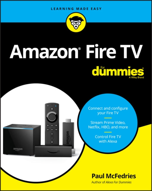 Book cover of: Amazon Fire TV For Dummies. By: Paul McFedries
