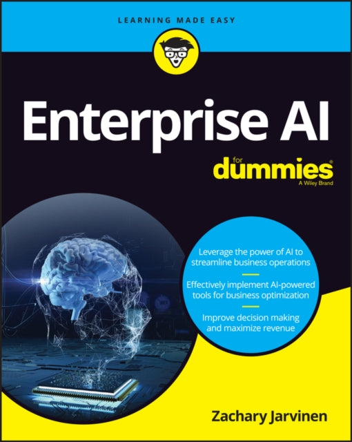 Book cover of: Enterprise AI For Dummies. By: Zachary Jarvinen