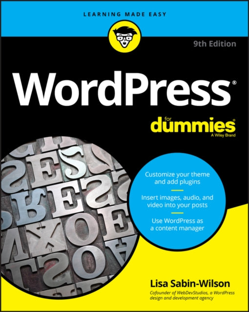 Book cover of: WordPress For Dummies. By: Lisa Sabin-Wilson