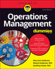 Book cover of: Operations Management For Dummies. By: Mary Ann Anderson