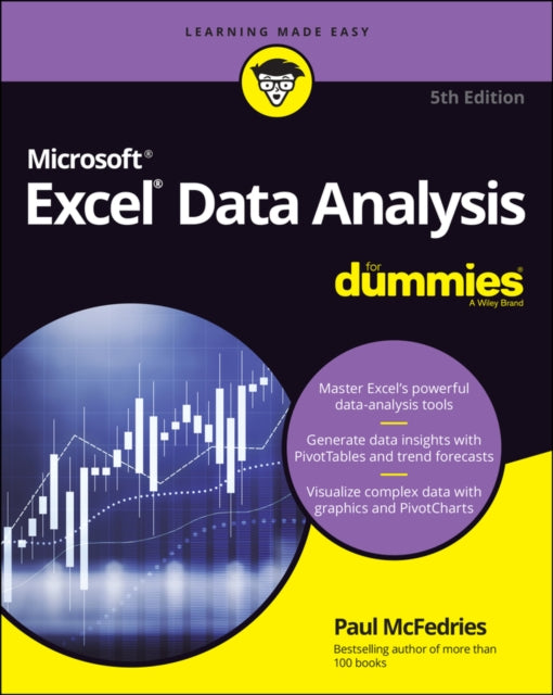 Book cover of: Excel Data Analysis For Dummies. By: Paul McFedries