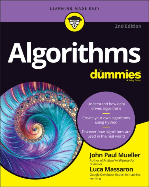 Book cover of: Algorithms For Dummies. By: John Paul Mueller